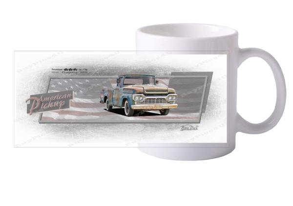 Keramiktasse mit Motiv von Pickup KTaPu2020-6